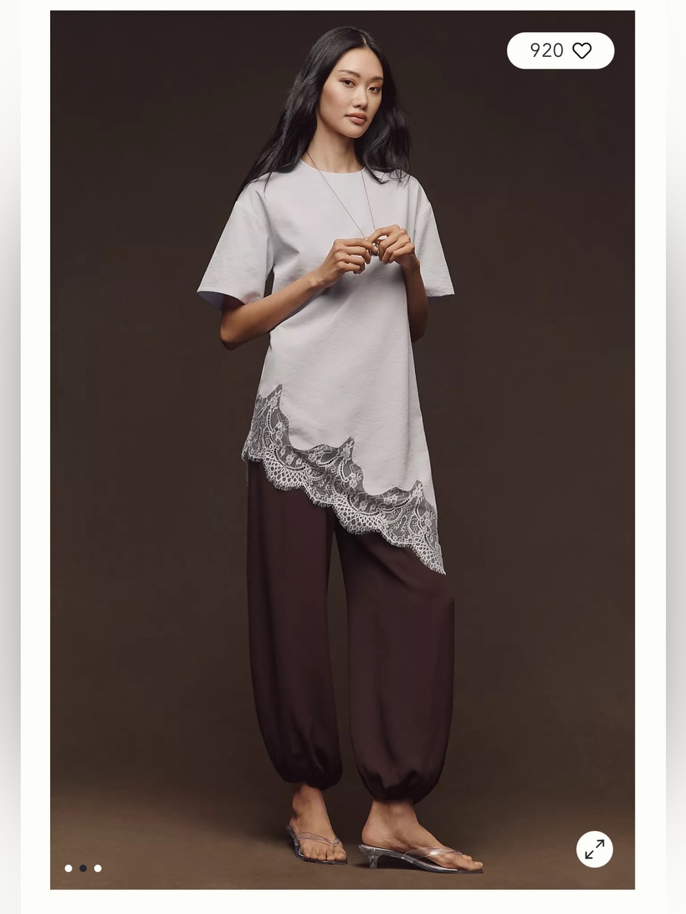 NWT Anthropology Mare Mare
Asymmetric Lace Top - Picture 2 of 6